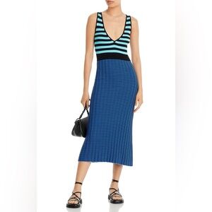 Proenza Schouler White Label Striped Long Dress, pre-owned, size S